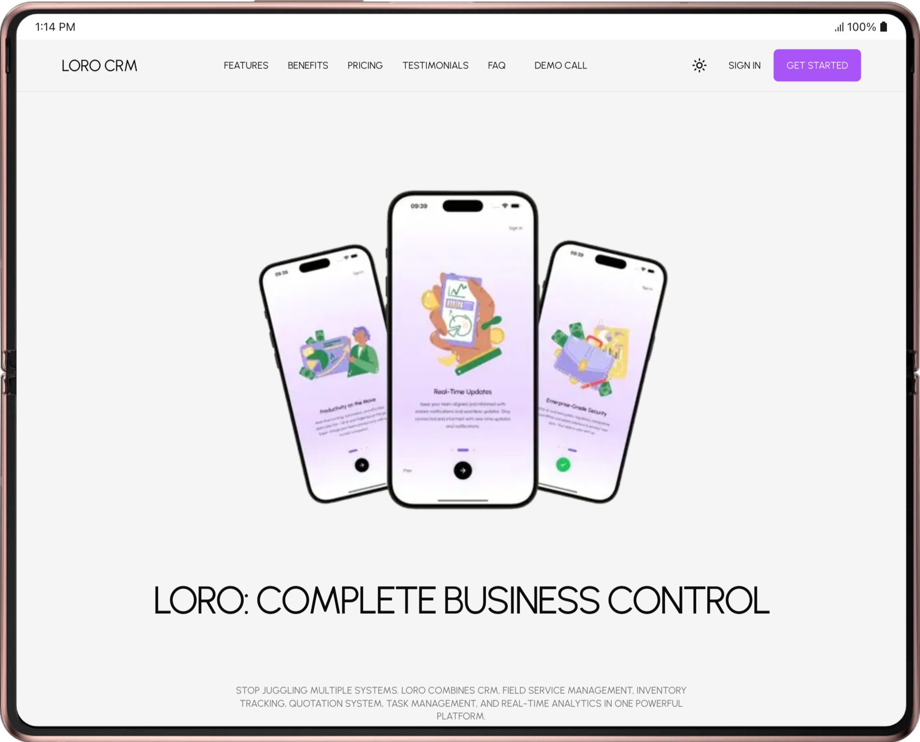 CRM + Loro Companion App